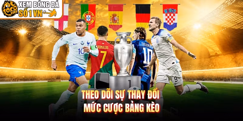Theo dõi sự thay đổi mức cược bảng kèo